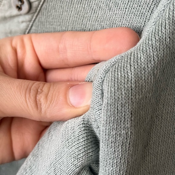 Ulla Johnson Jude Puff Sleeve Sweatshirt in Blue Green Women's Size P - Picture 10 of 14